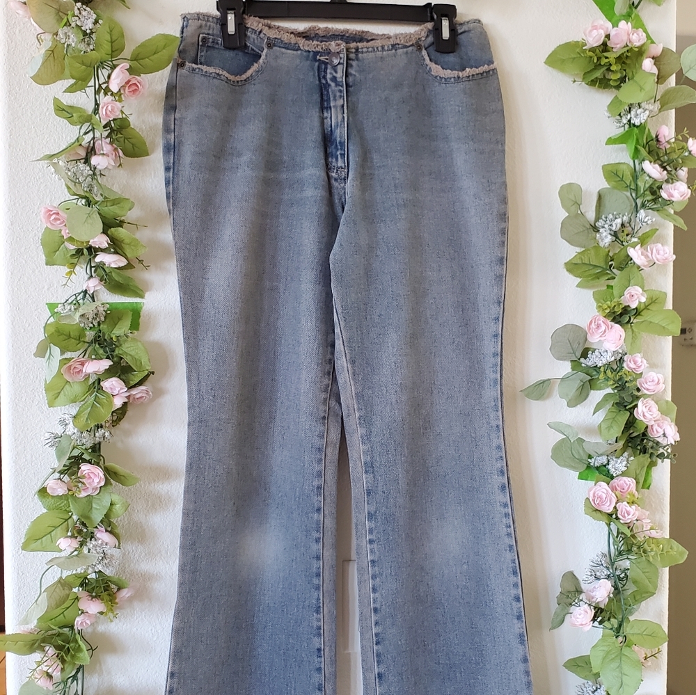 Jeanology - Boot Cut Denim Jeans - Size 8